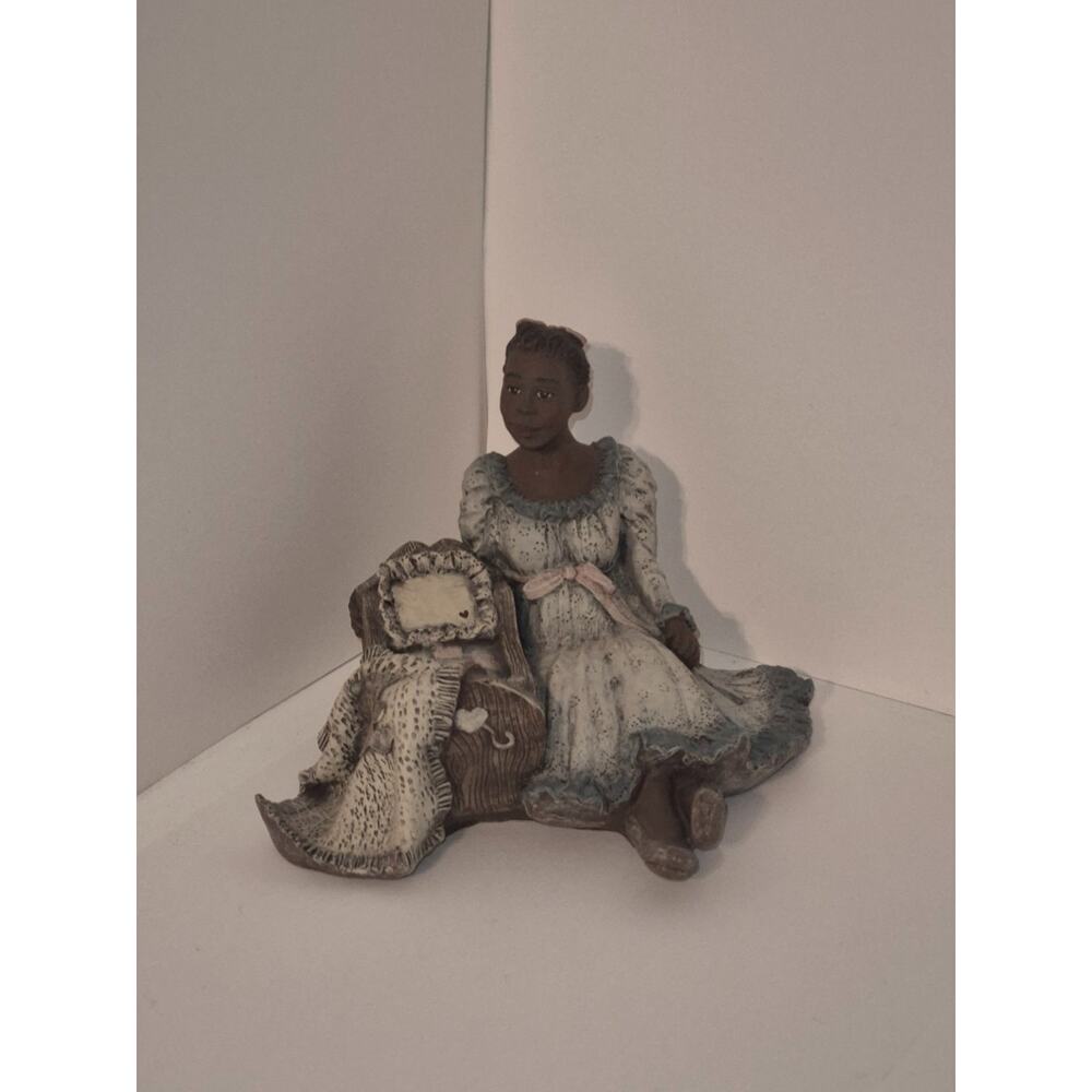 Sarah's Attic African American Black Heritage Figurine Pregnant Woman Motherhood